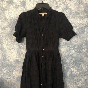 Anthropologie Black Eyelet Cotton Sundress by Carnation Lily Lily Rose Size 4